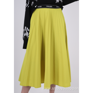 LADIES PLEATED MIDI SKIRT